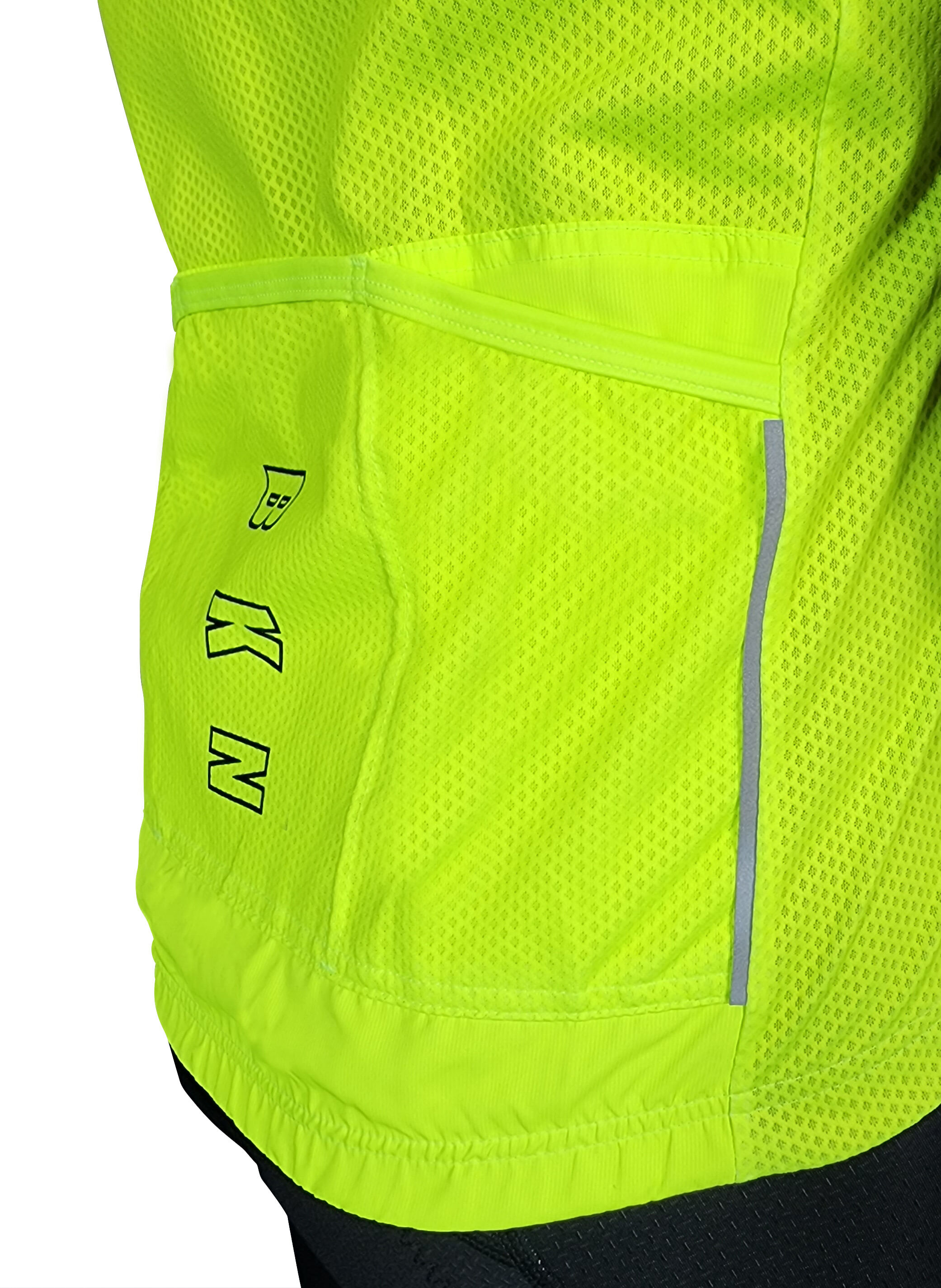 BKN Fluro Thermal Jacket Pocket detail