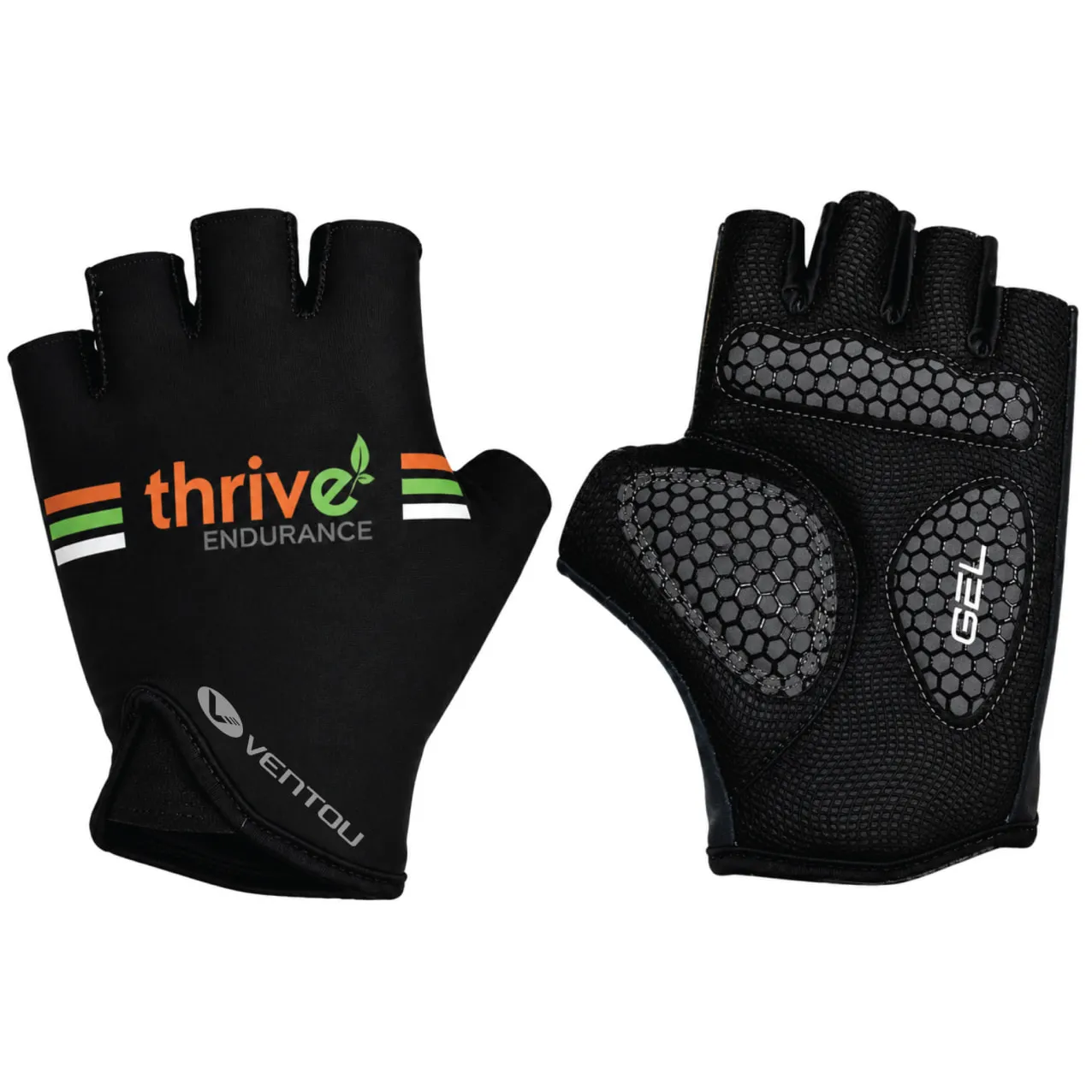Custom Pro Road Cycling Gloves - Gel Padded Fingerless Bike Gloves