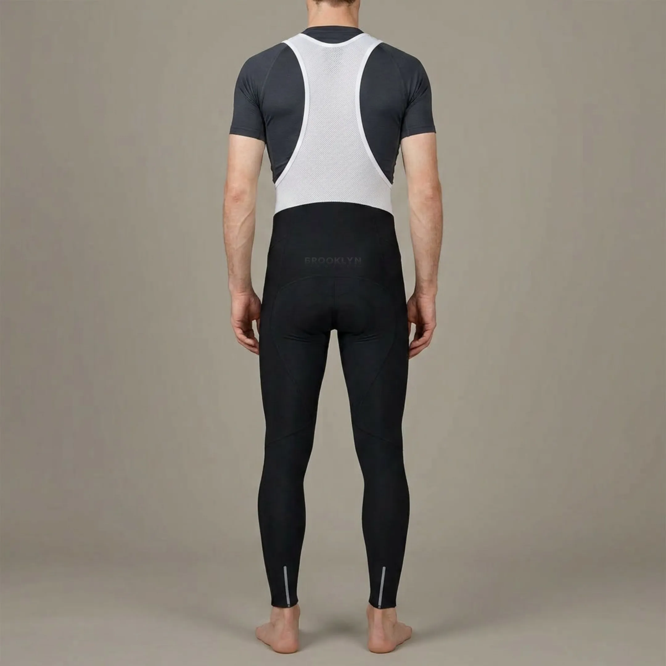 Custom Thermal Cycling Bib Tights Winter Fleece Lined