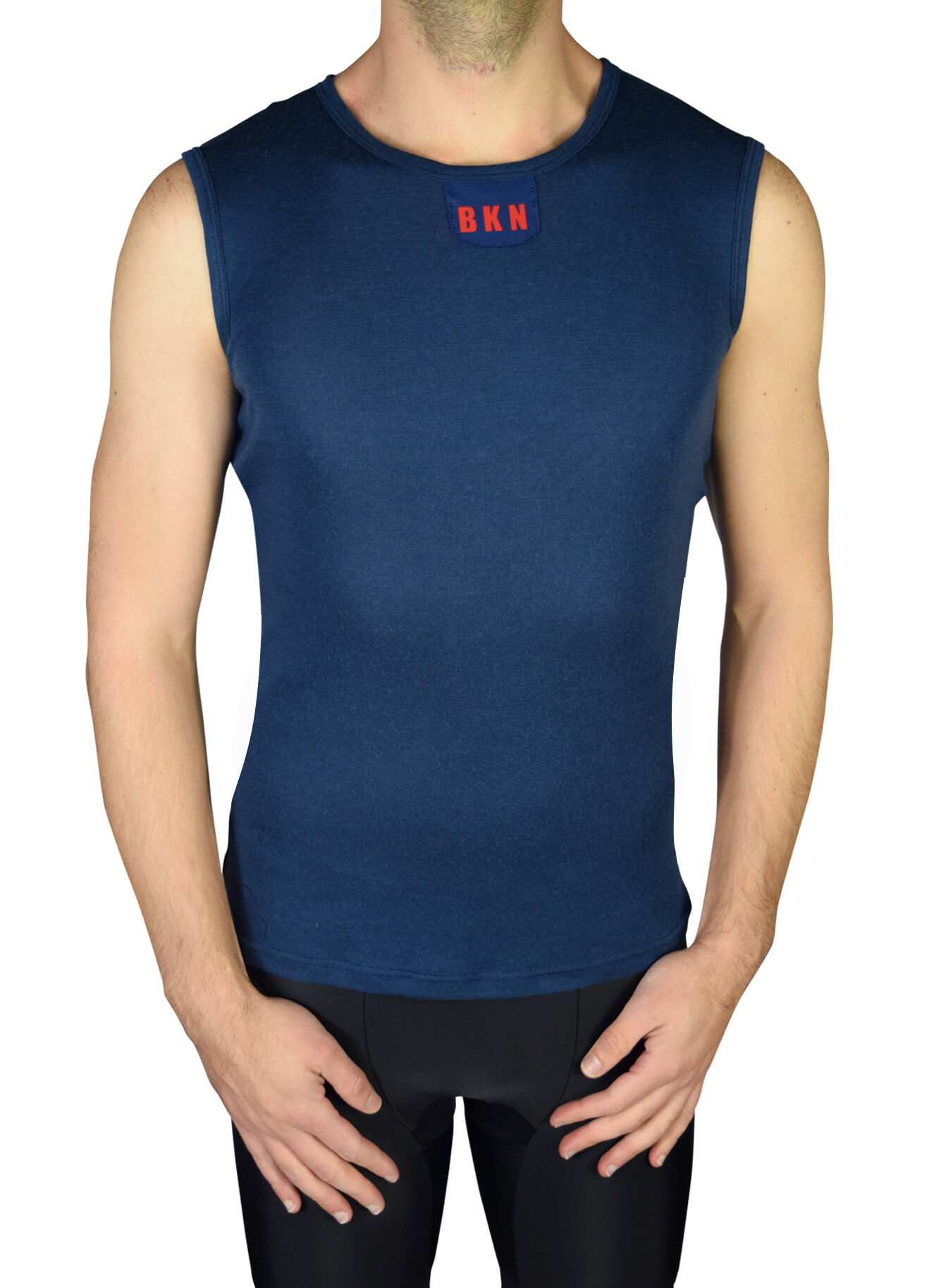 Merino Sleeveless Undershirt Navy or Grey