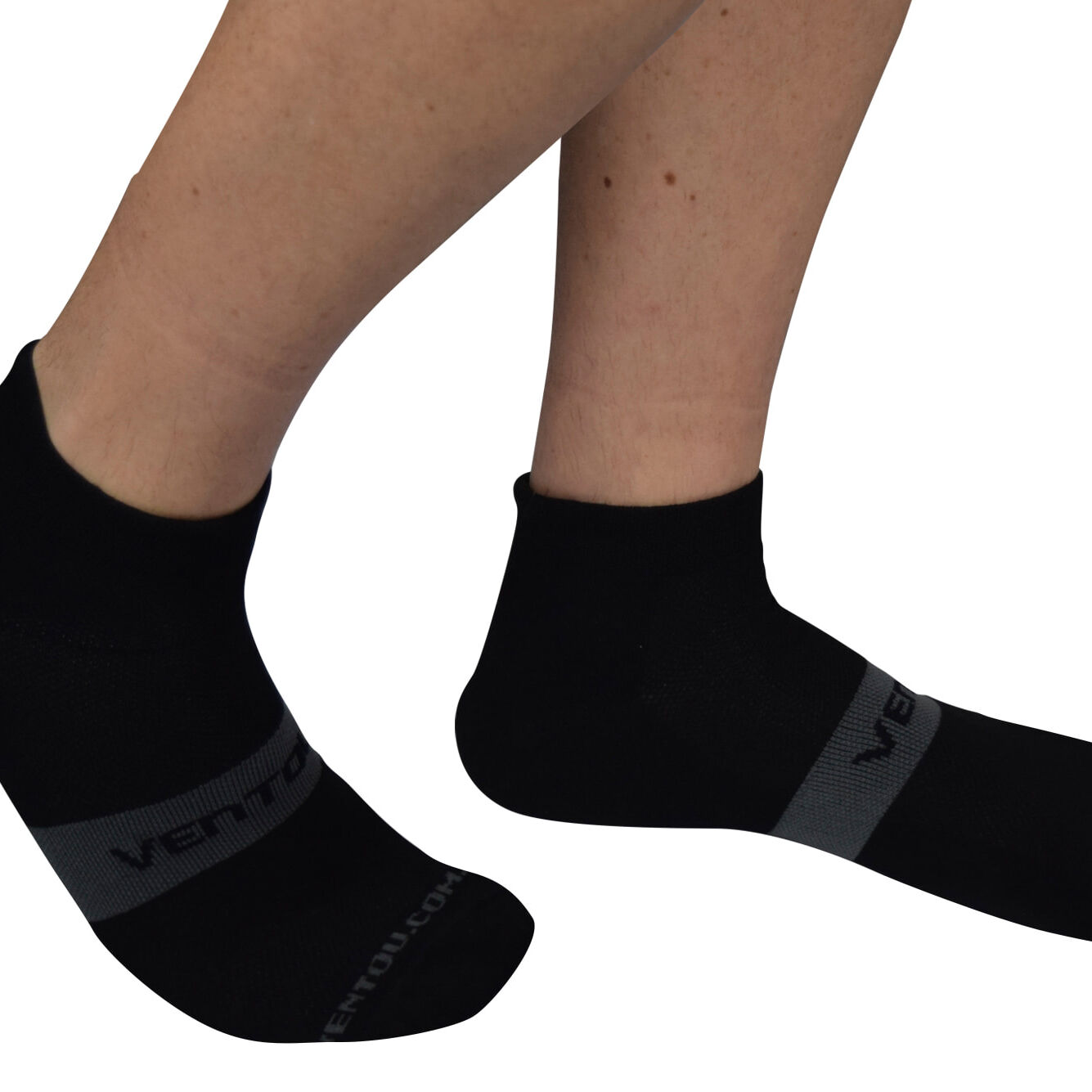 Black Run Socks side view