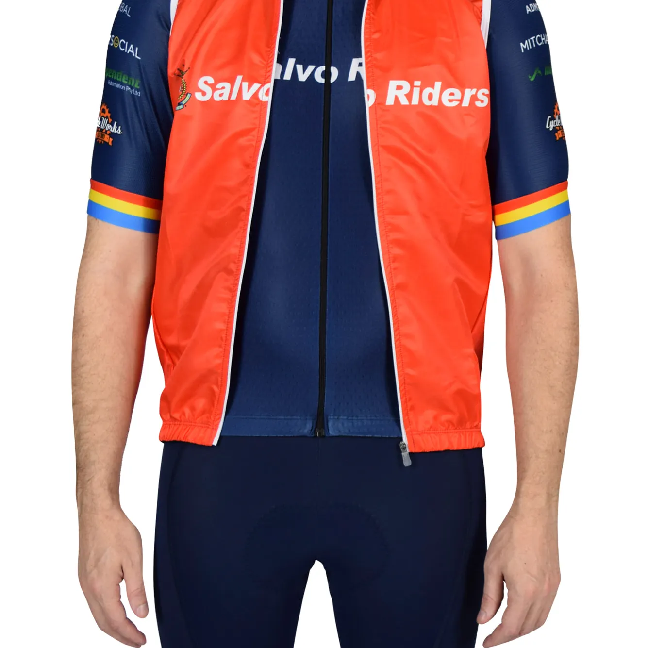 Custom Pro Water-Resistant Cycling Vest Gilet - Windproof