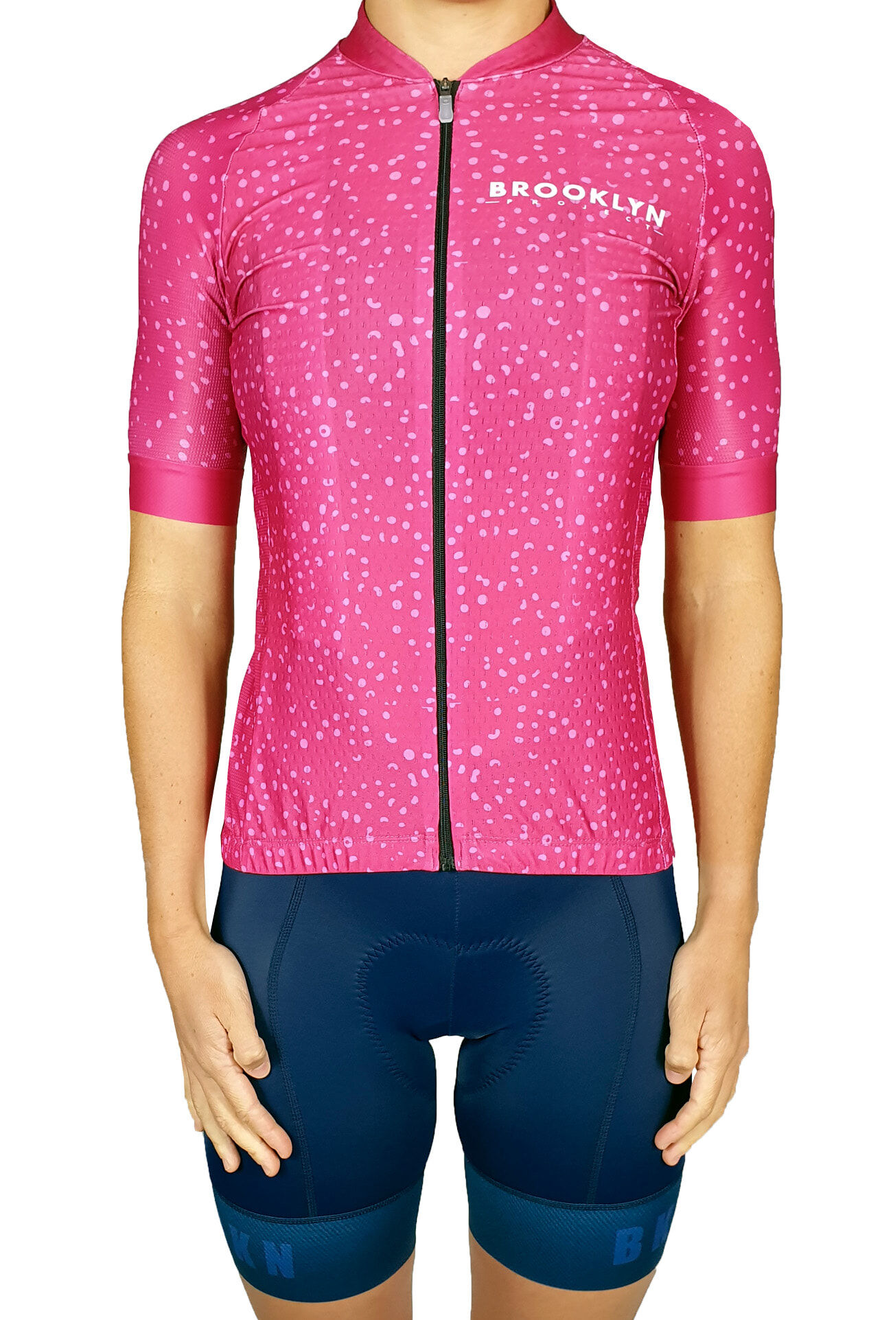 Womens pink deals cycling jersey