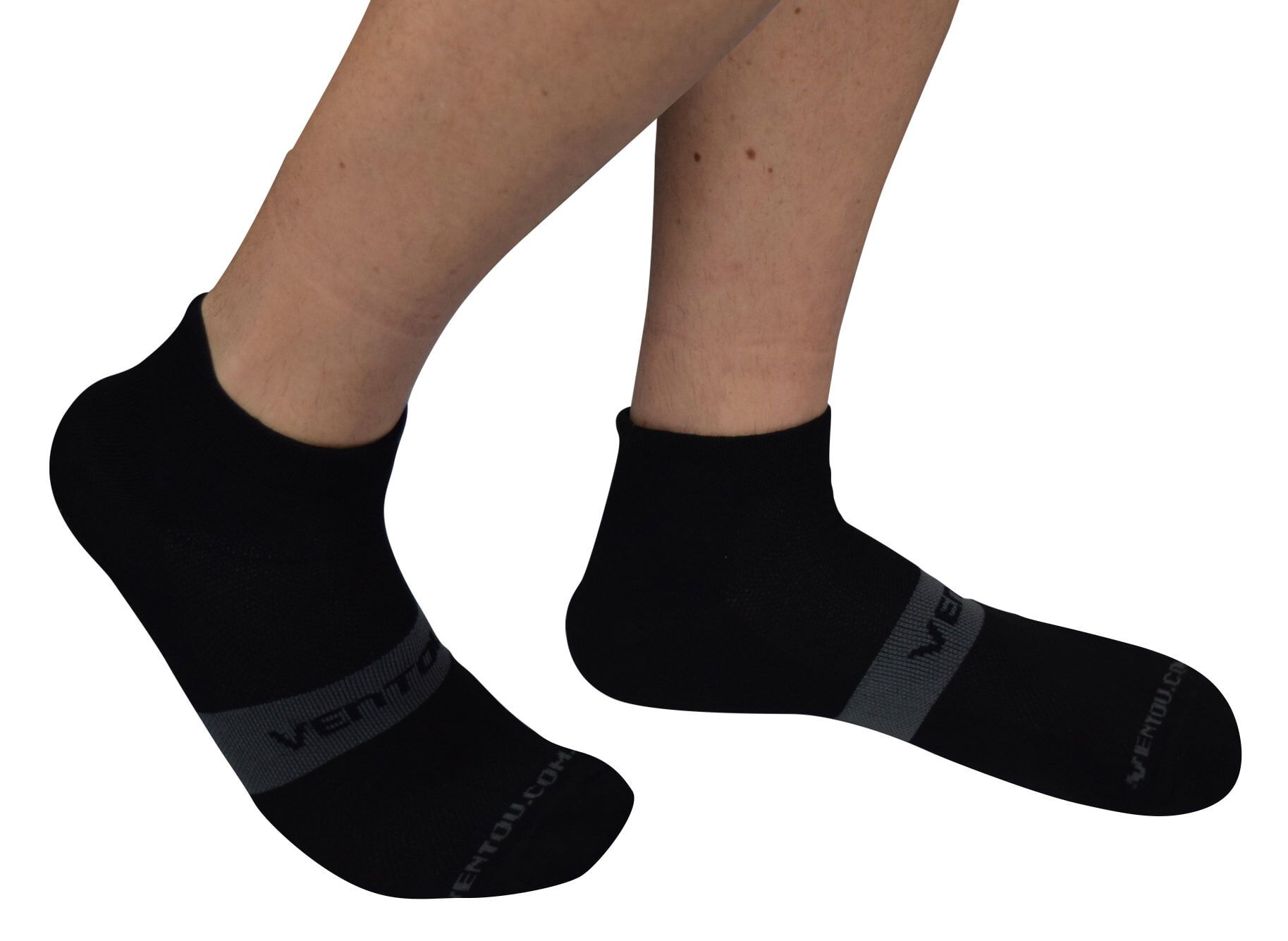 Black Run Socks side view