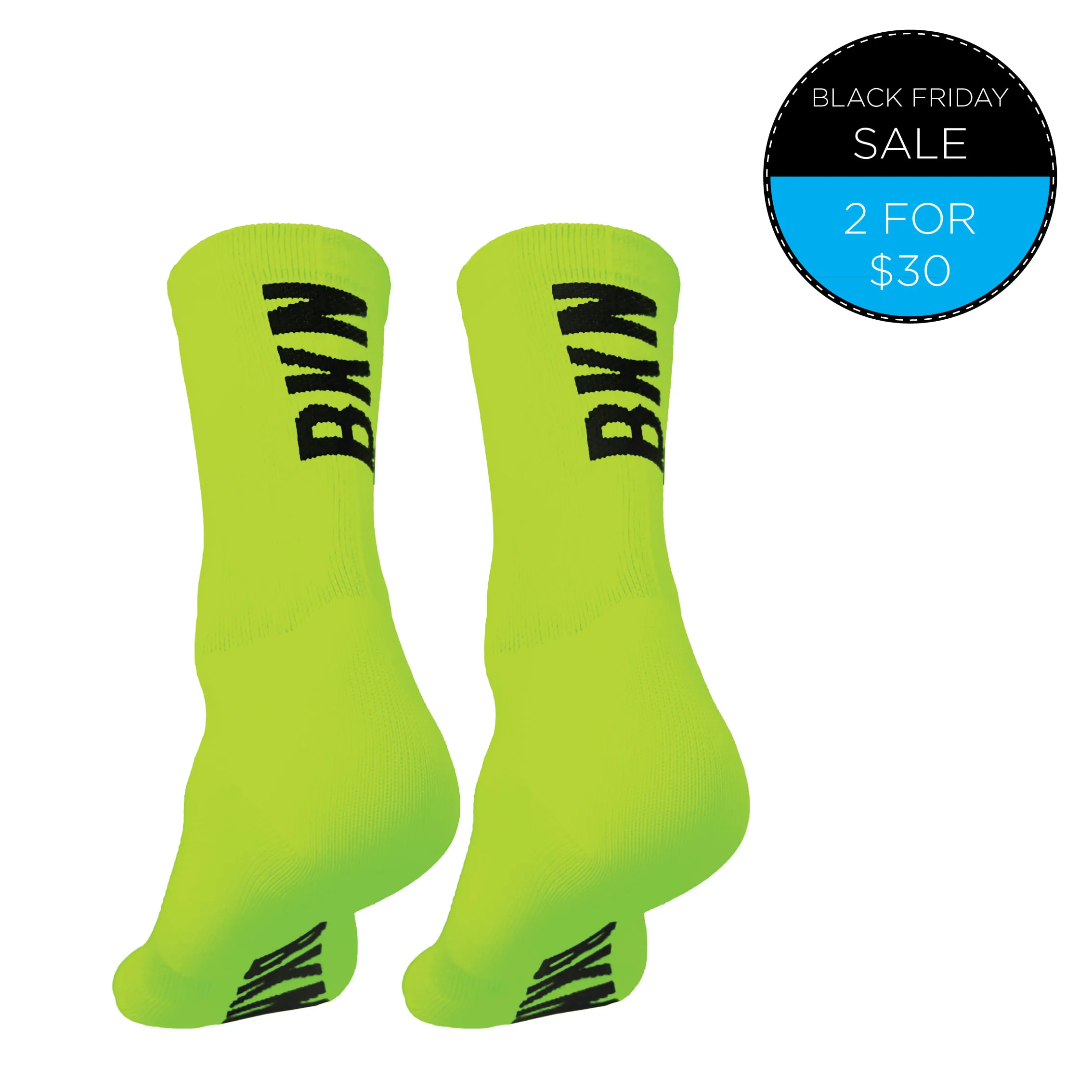 socks-fluro-green