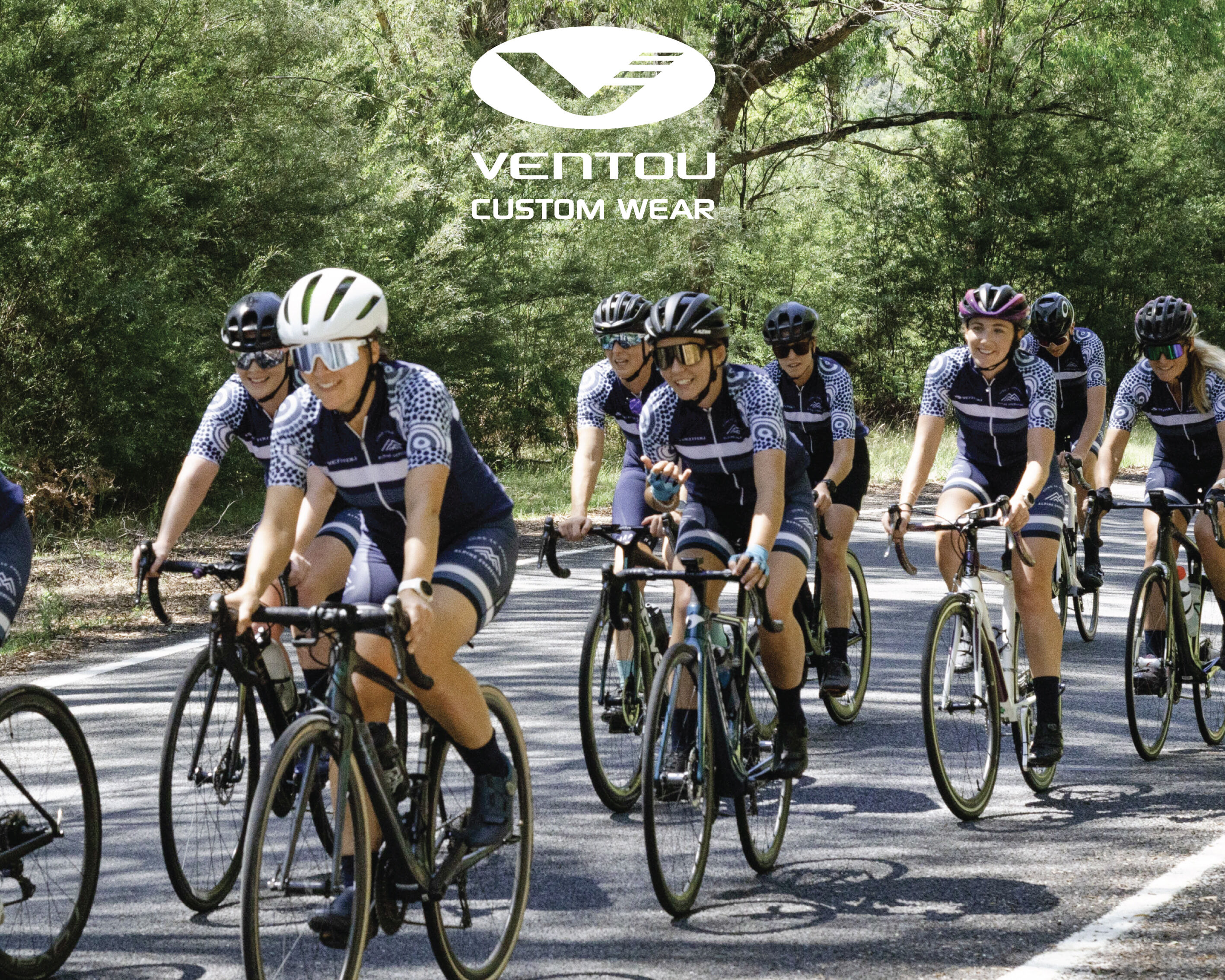 Ventou offer custom cycling wear for companies and teams, as well as