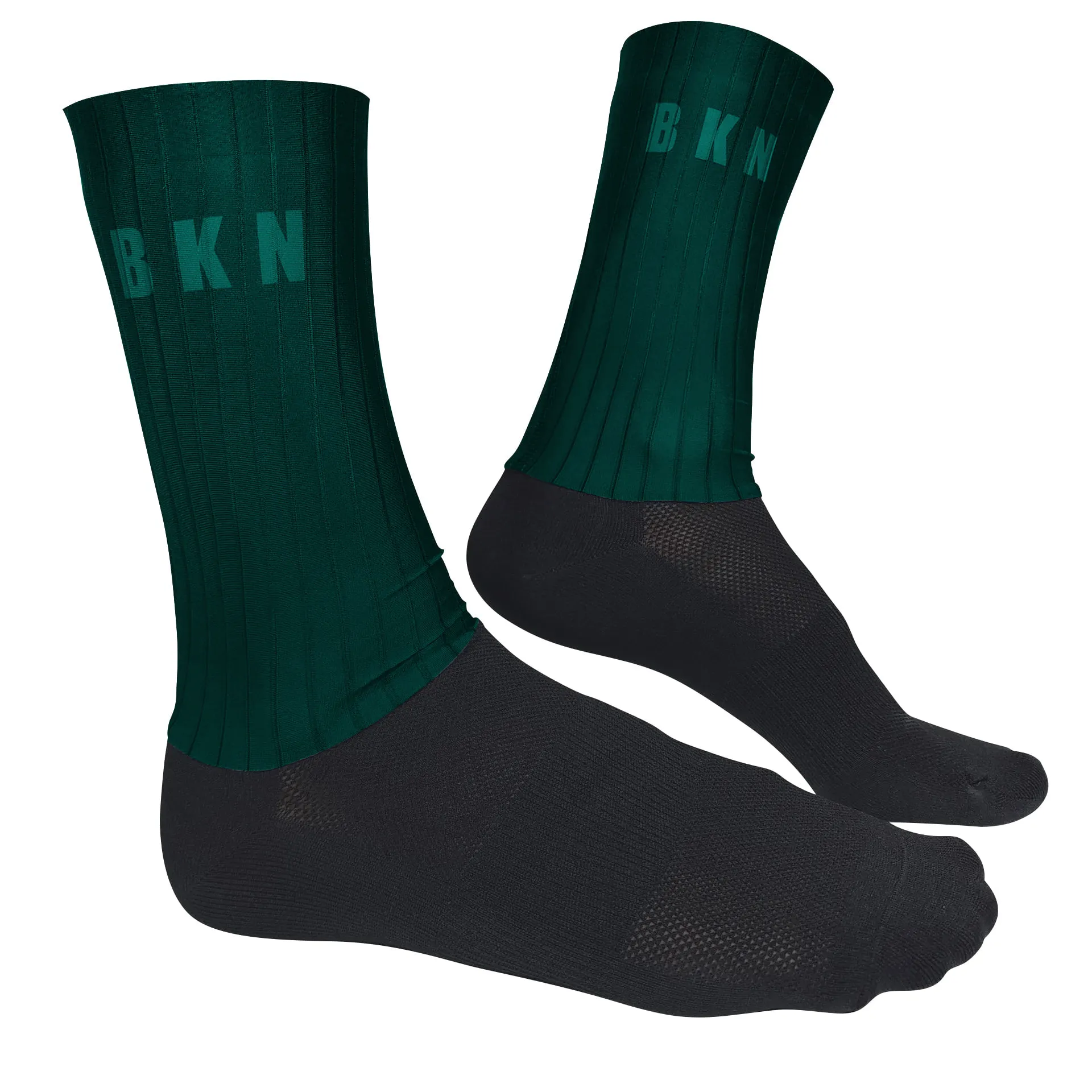 Pro Aero Cycling Socks - Hunter Green High Cuff 16cm
