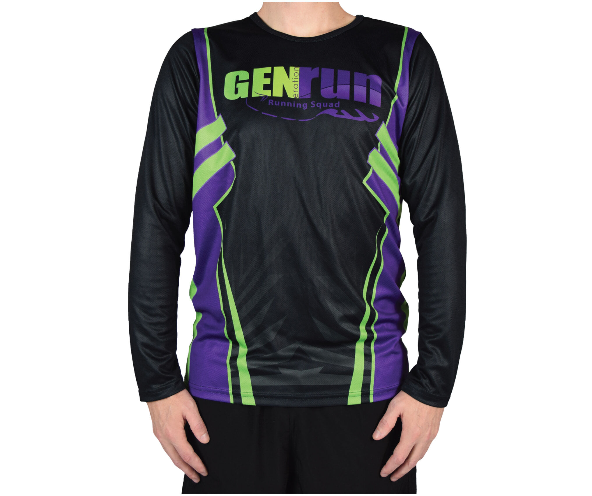 Ventou Custom Tech Run T Shirts Long Sleeve