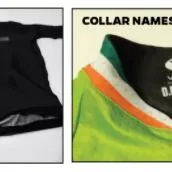 Inner back print and collar names