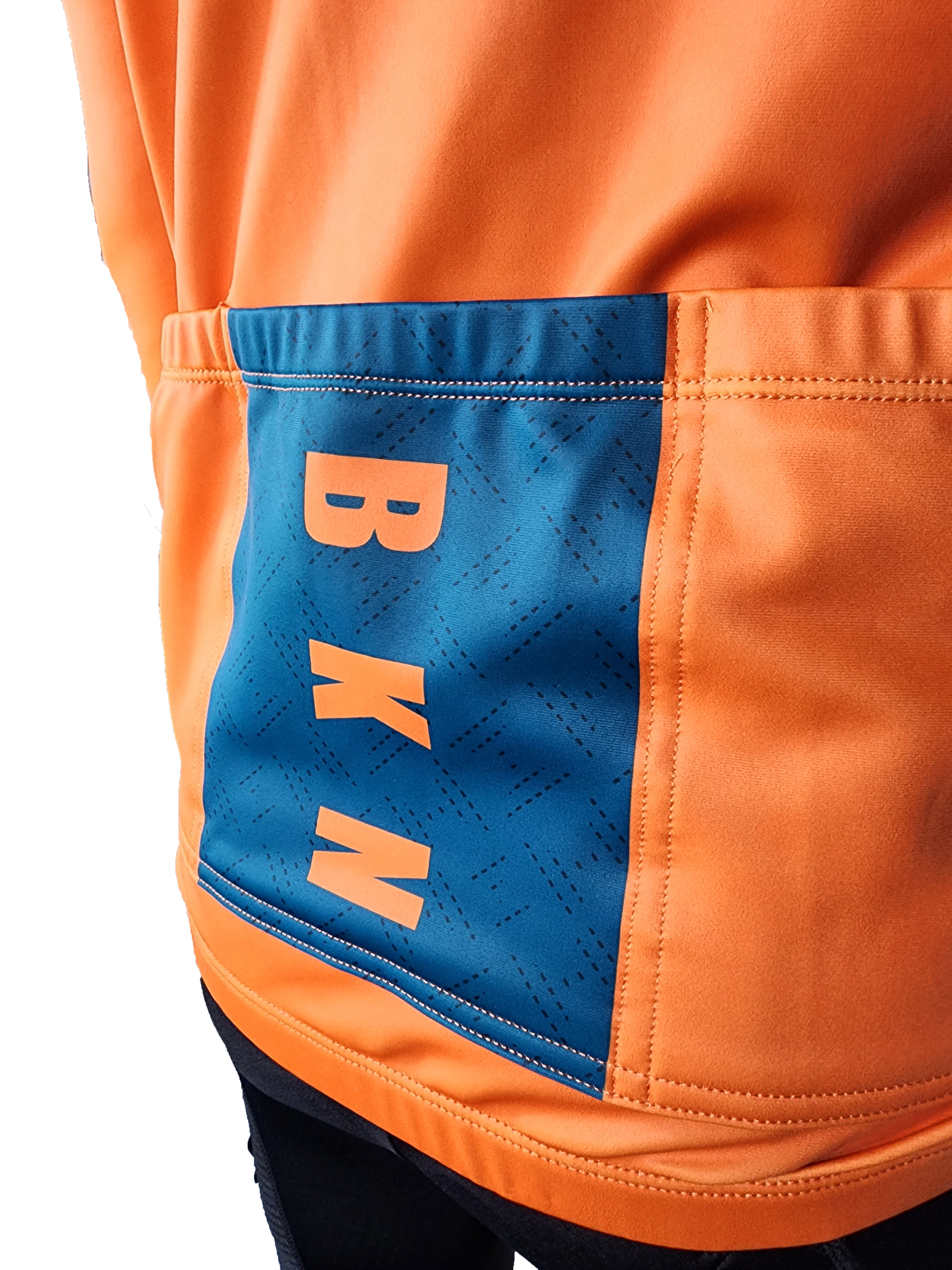 BKN Orange Thermal Jacket Pocket detail