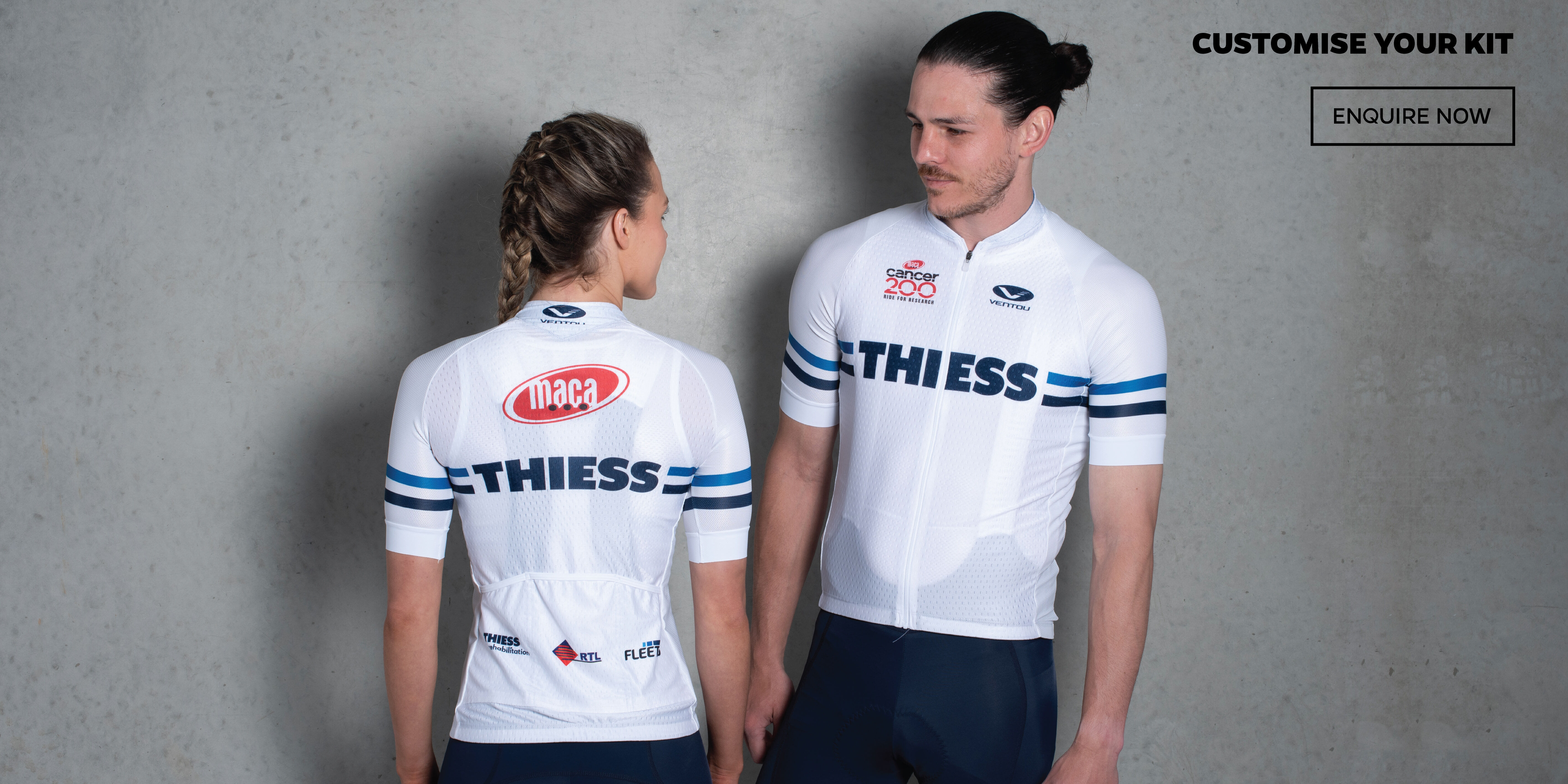 Ventou offer custom cycling wear for companies and teams, as well as