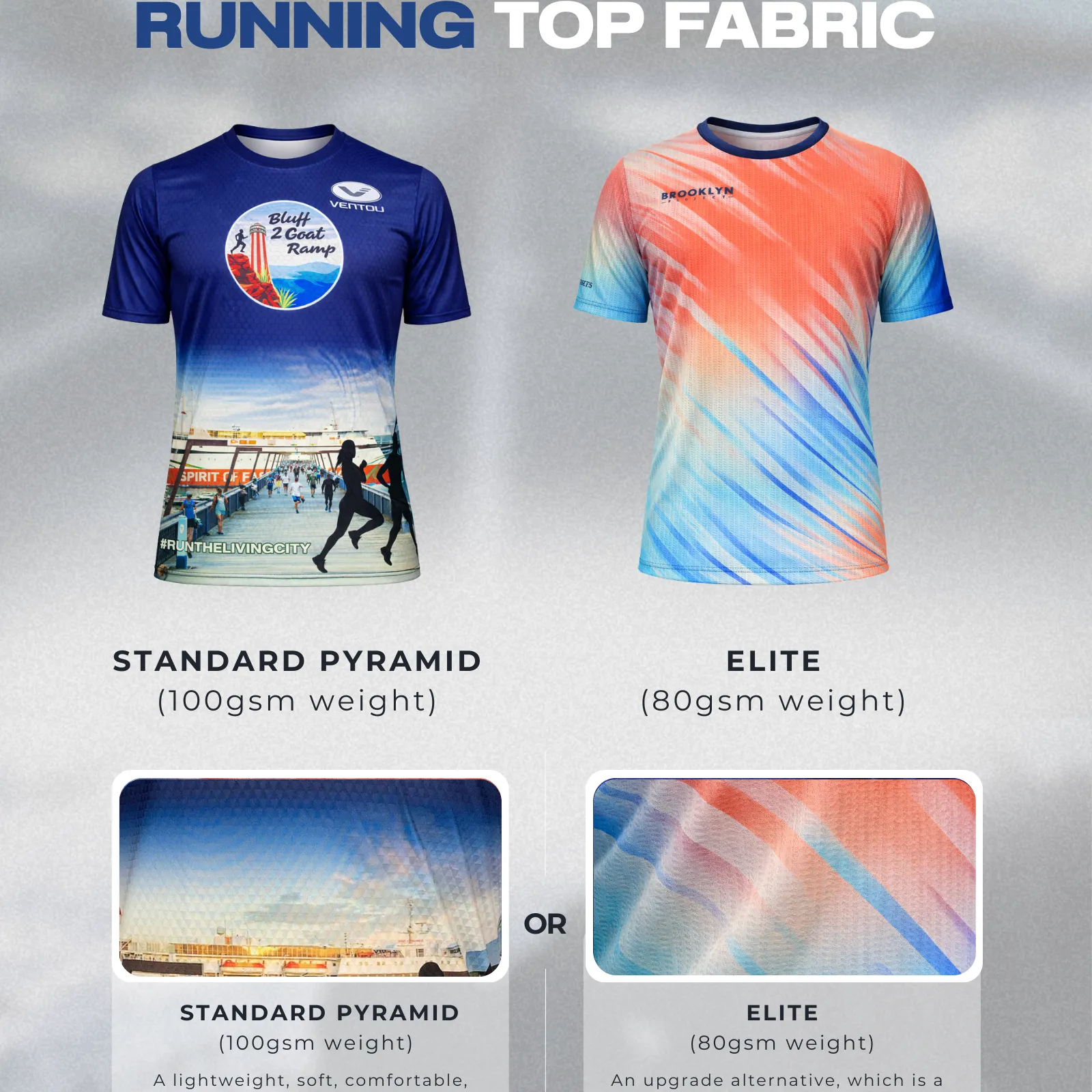 RUNNING TOP FABRICS