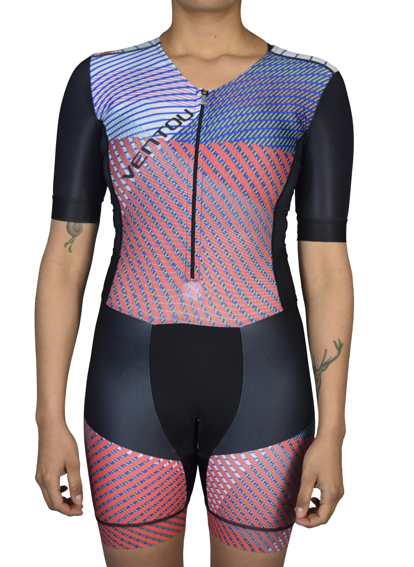 Endurance Sleeved Tri Suit Womens Stripes