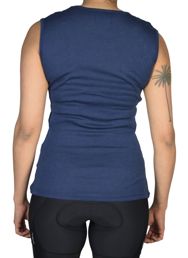 Merino Sleeveless Undershirt Navy or Grey