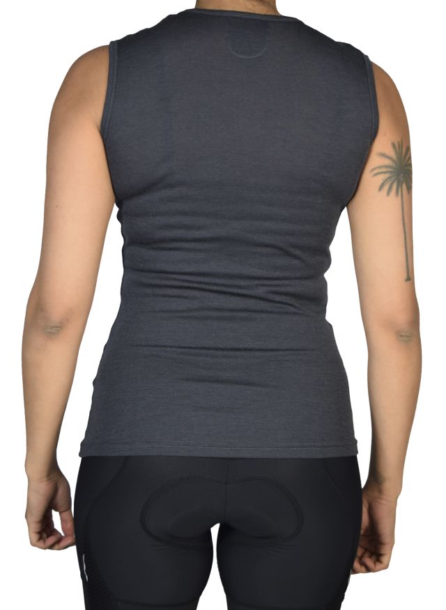 Merino Sleeveless Undershirt Navy or Grey