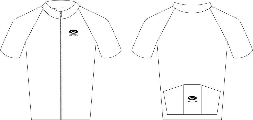 plain black cycling jersey