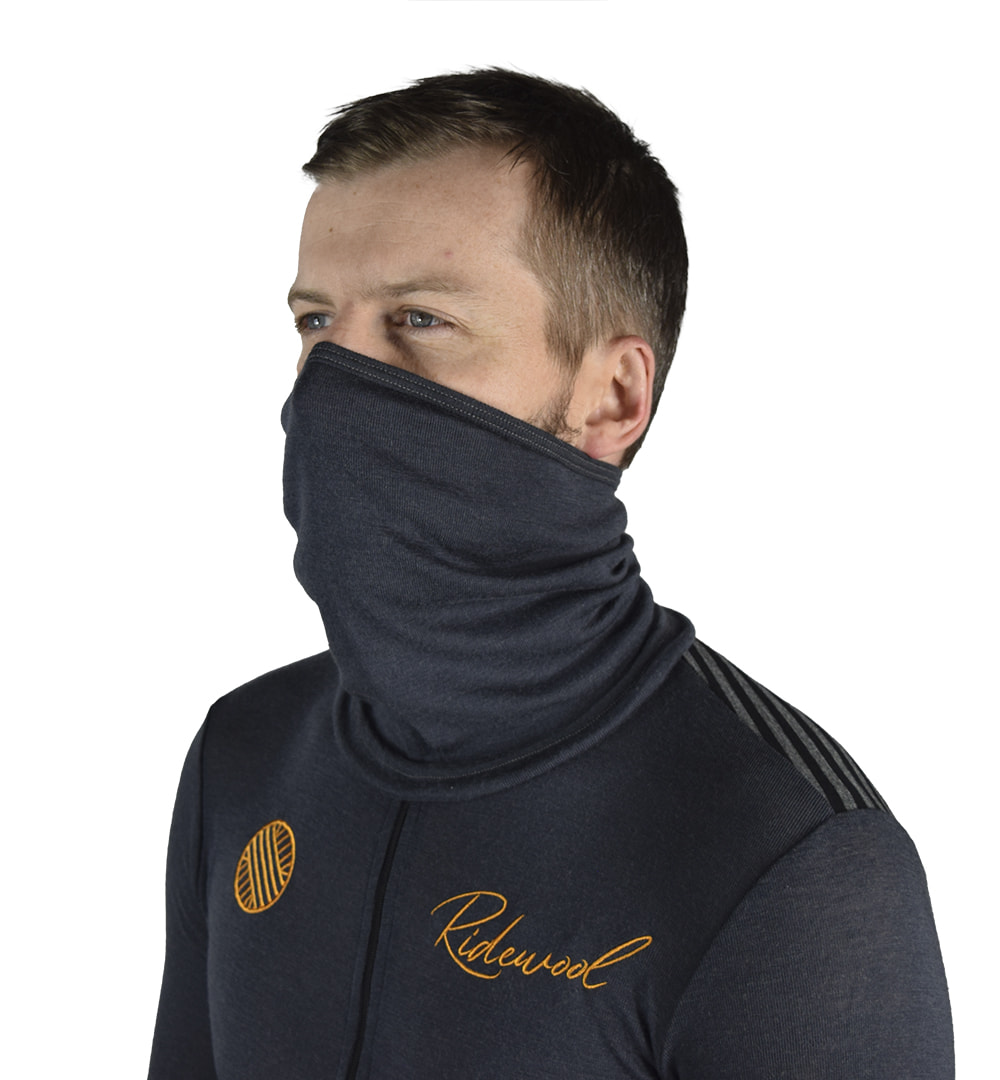 Merino Neck Warmers Charcoal