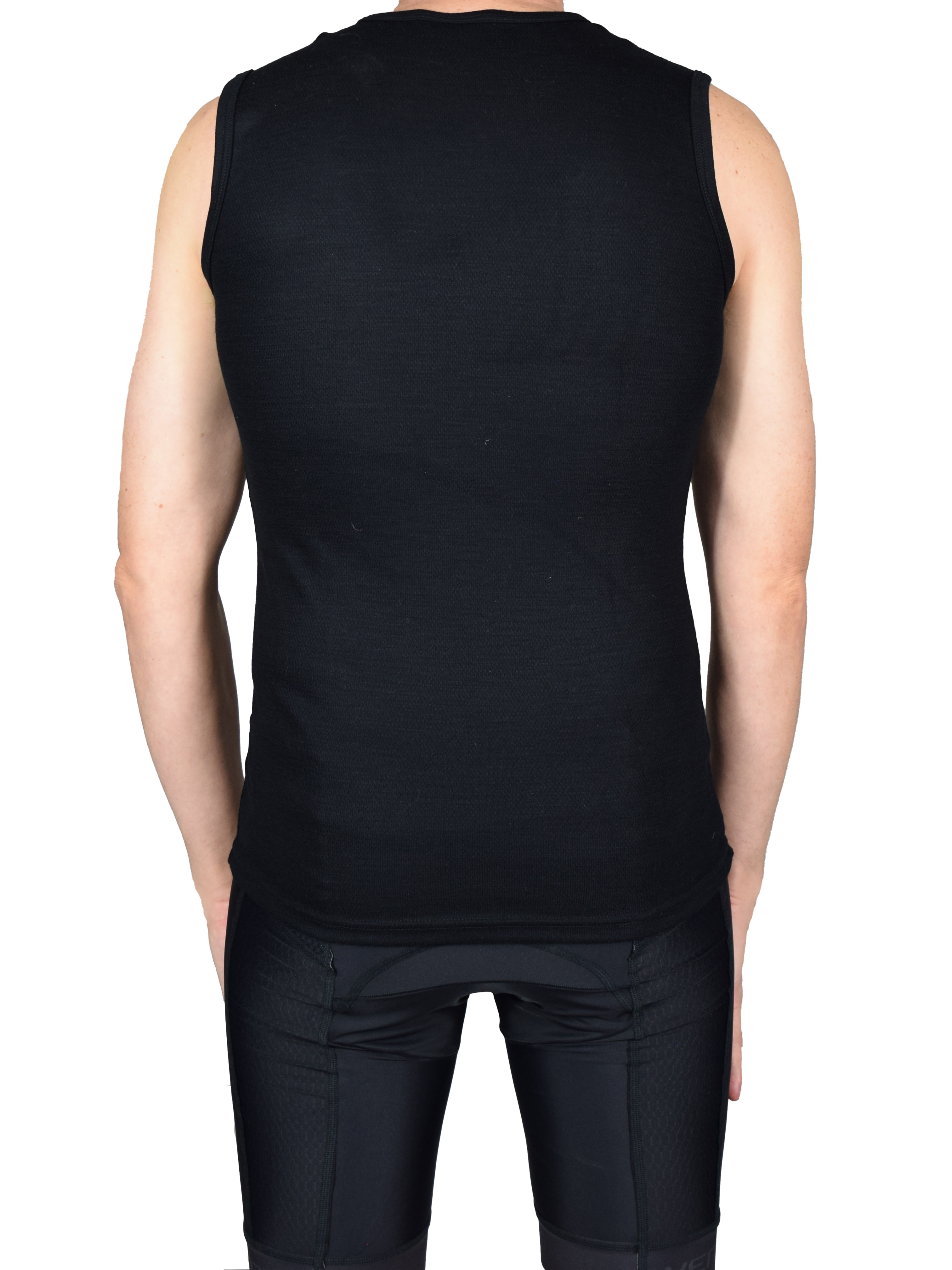Thermal Merino Sleeveless Undershirt Black